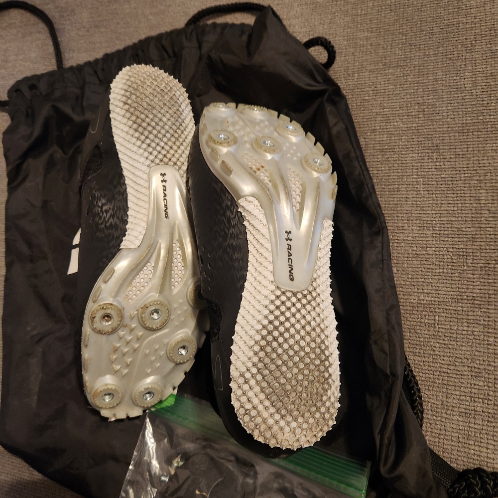 Under Armour Women’s Black and White Track Spikes